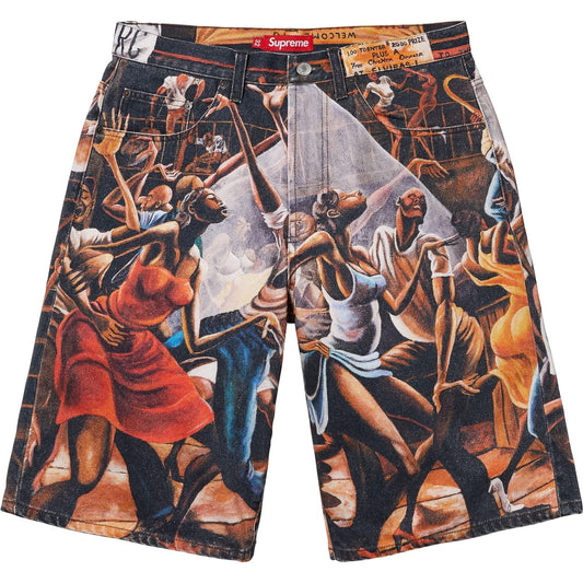Supreme/Ernie Barnes Baggy Denim Short