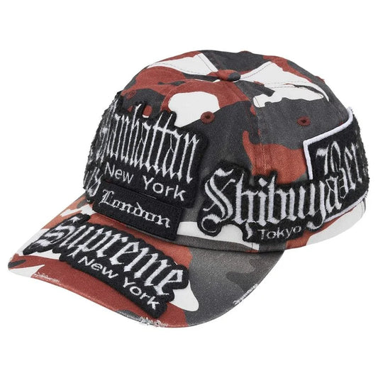 Supreme City Patches 6-Panel „Red Camo“