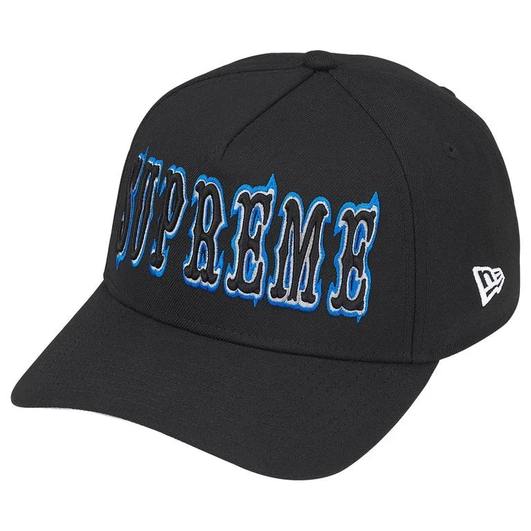 Supreme Gothic Outline Adjustable New Era® 'Black'