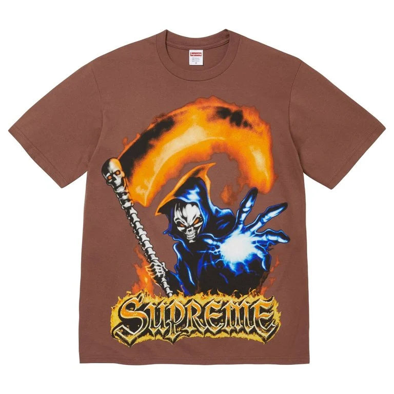 Camiseta Supreme Grim Reaper 'Brown'