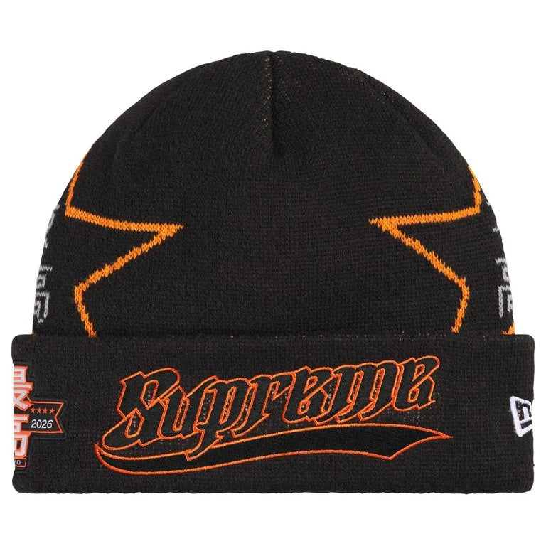 Supreme New Era® Gorro con Estrellas 'Negro'