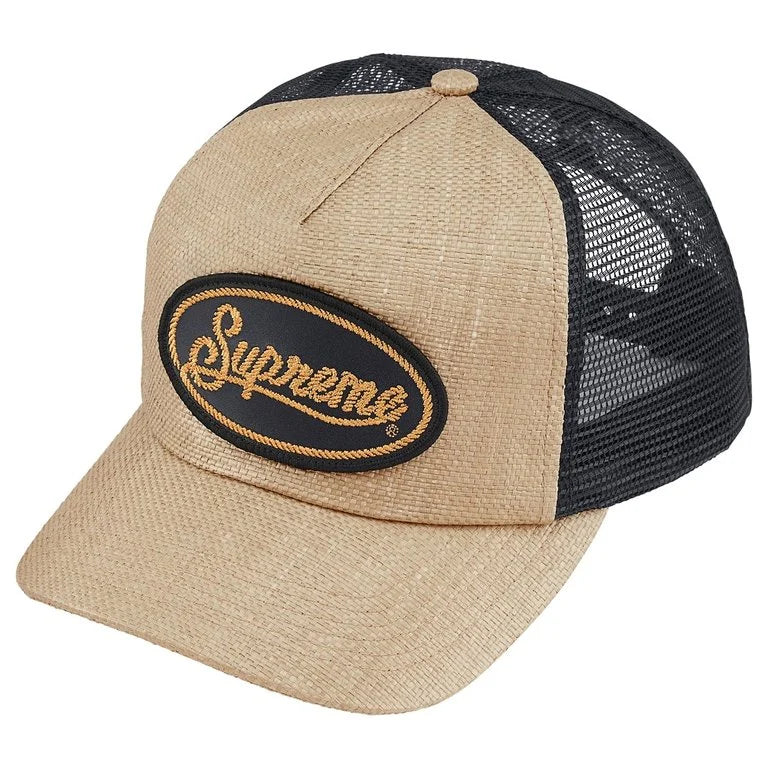 Supreme Raffia Mesh Back 5-Panel 'Tan'