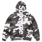 Sudadera con capucha y aplique de satén Supreme 'Snow Camo'