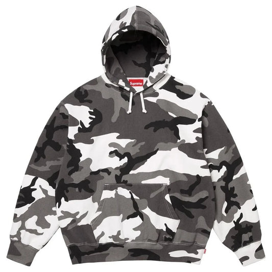 Supreme Satin Appliqué Hooded Sweatshirt 'Snow Camo'