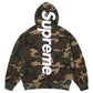 Sudadera con capucha y aplique de satén Supreme 'Woodland Camo'
