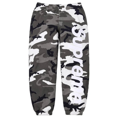 Supreme Satin Appliqué Sweatpant 'Snow Camo'