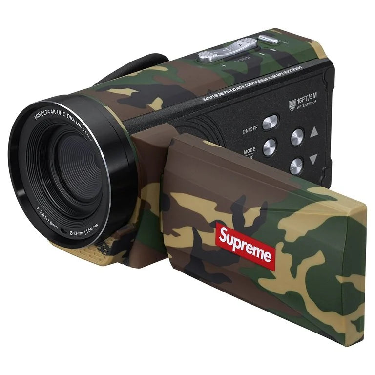 Videocámara sumergible Supreme®/Minolta MN4K300WP 'Camuflaje Woodland'