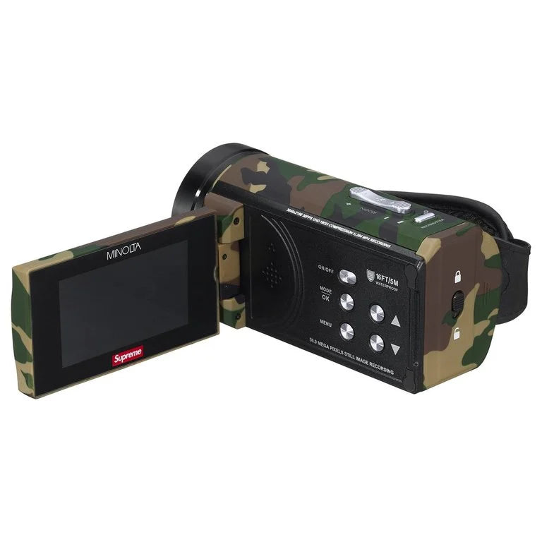 Videocámara sumergible Supreme®/Minolta MN4K300WP 'Camuflaje Woodland'