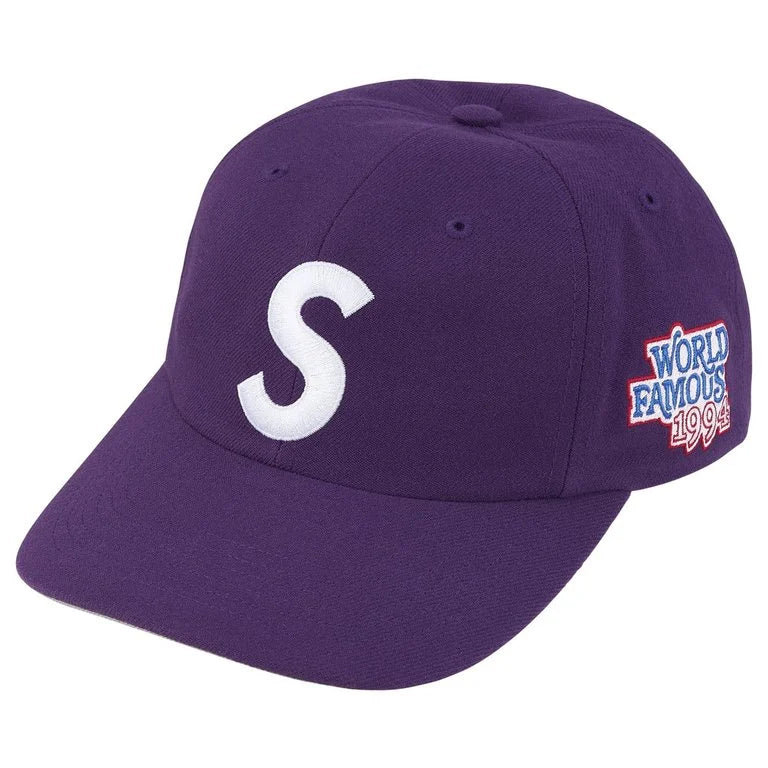 Supreme World Famous S Logo 6-Panel 'Morado'