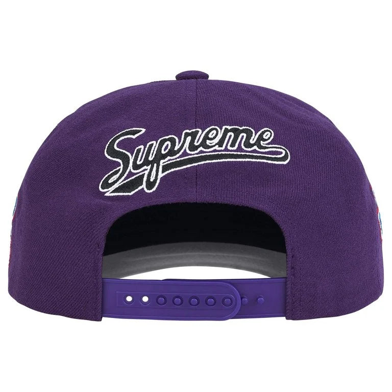Supreme World Famous S Logo 6-Panel 'Morado'