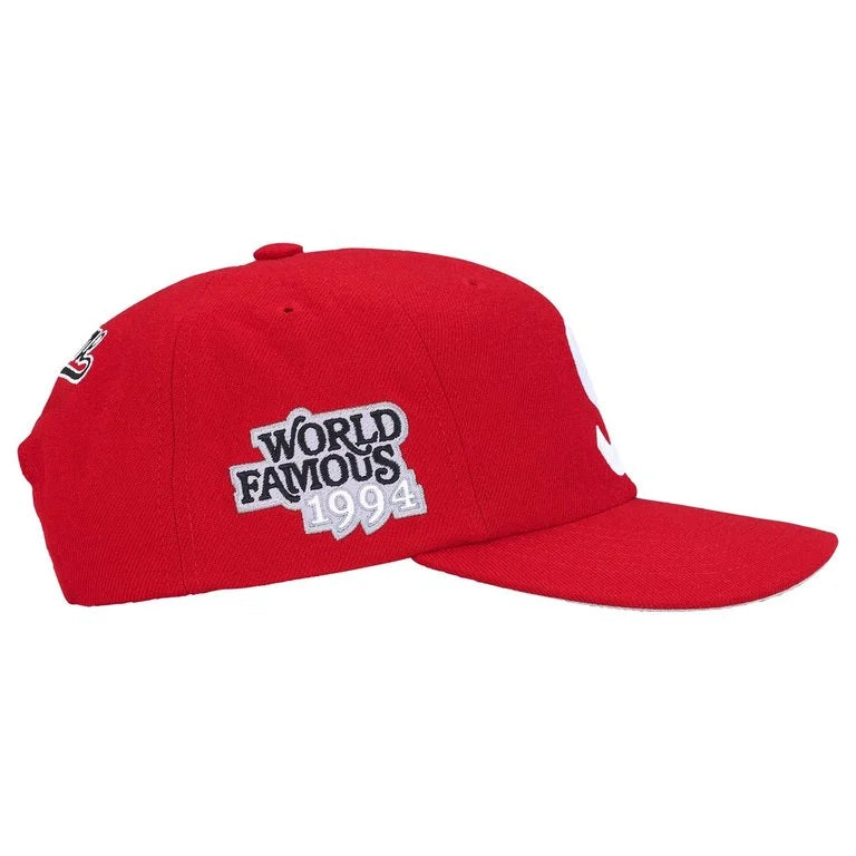 Supreme World Famous S Logo 6-Panel 'Rojo'