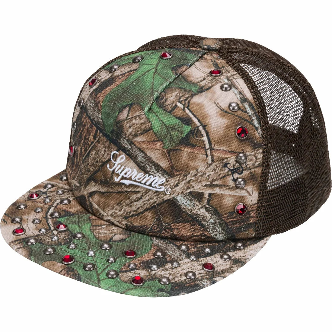 Supreme/b.b. Simon Studded Canvas Mesh Back 5-Panel