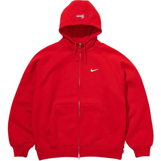 Supreme®/Nike® Zip Up Hooded Sweatshirt Red