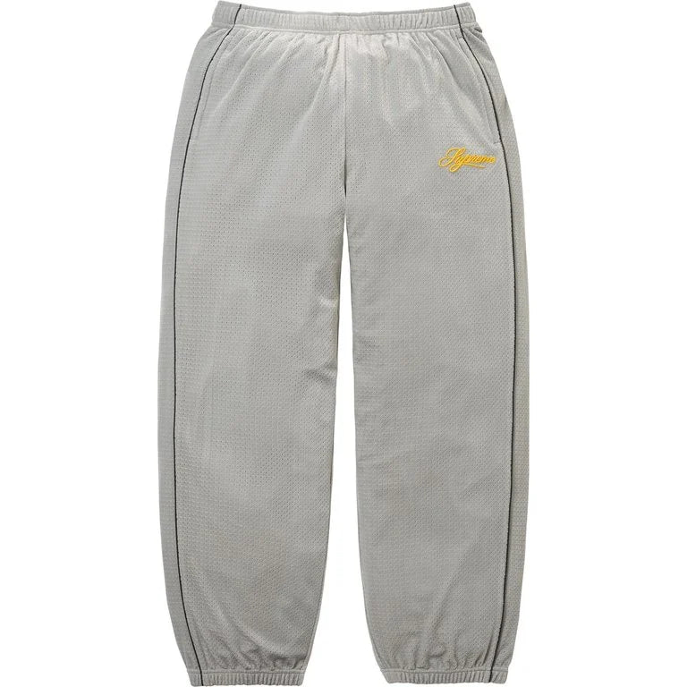 Supreme Velour Mesh Trainingshose „Silver“