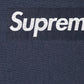 Supreme Washed Box Logo Crewneck - Navy