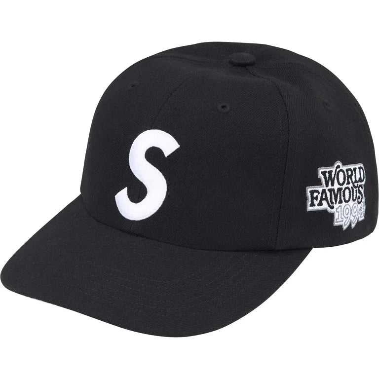 Supreme World Famous S Logo 6-Panel 'Black'